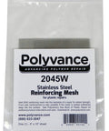 Heavy Duty Stainless Steel Reinforcing Wire Mesh For Plastic Welding, Auto Body Repair And Home Fixes packaged in clear bag