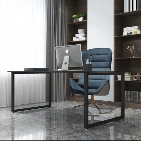 Office desk with Heavy Duty Metal Table Legs 28 Inch High 35 Inch Wide Set Of 2 Built Tough As Nails To Handle 1200 Lbs Load Capacity