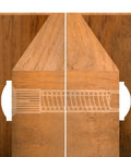 100 Pack Top Shelf Cabinet Screws And No Spin Panel Connectors For Rock Solid Woodworking Assembly Kit shown in close-up of joint.