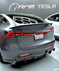 Mean Looking Sequential Led Tail Lights And Trunk Light Bar For Tesla Model 3 And Y Gen Two Slick Through Type Design installed on Tesla.