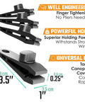 Heavy Duty Tarp Clips With Lock Grip Alligator Clamp dimensions and features