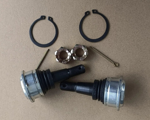 2 Pack Front Arm Lower Ball Joints For Honda Pioneer 1000 UTV 2016 To 2021 Replacement Bolt On Upgrade Replaces OE 51220 HL4 A01 Meets Or Exceeds OEM Specs installed with clips and cotter pins