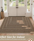 Tough As Nails Dirt Trapper Door Mat For Entryway Non Slip Washable Rug sizes displayed indoor, thick polypropylene yarn for cleanliness.