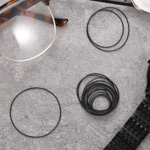 O Ring Watch Gasket Kit For Easy Fix, 28 Pcs 0.6mm Waterproof Rubber Seals For Watches Back Cover, Watch Repair Tools