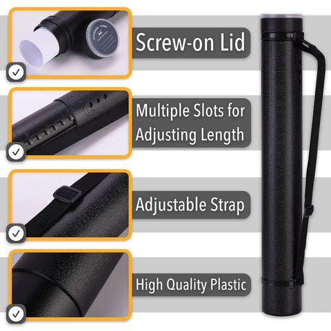 Extendable Poster Storage Tube With Strap Hits Different Shielding Rolled Posters And Blueprints Keeps Artwork Dry On The Road Saves Artists From Dusty Storage Stress While Guaranteeing Flat Delivery Every Single Trip Guaranteed