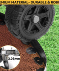 4 Inch Tall No Dig Landscape Edging Easy Install 40 Feet Heavy Duty Plastic Garden Border Kit under wheel pressure on soil
