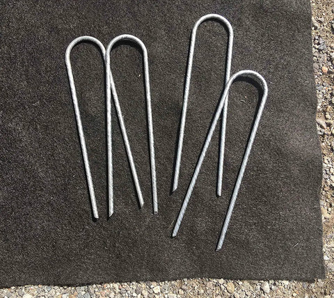 6 Inch Landscape Staples 9 Gauge Galvanized Steel Ground Cover Pins For Garden Fencing And Lawn Projects Heavy Duty Nails