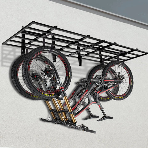 Heavy Duty Flat Hook Set Four Pack For Garage Ceiling And Wall Storage In Alloy Steel Black, Hooks To Hang Bikes