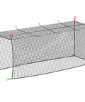 20 Foot Baseball And Softball Batting Cage Net For Backyard Practice Portable Hitting Net With Carabiners And Carry Bag UV Resistant