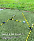 Alignment Sticks For Golf Swing Trainer Kit For Indoor And Outdoor Practice Adjustable Rods To Fix Slice Improve Posture Setup