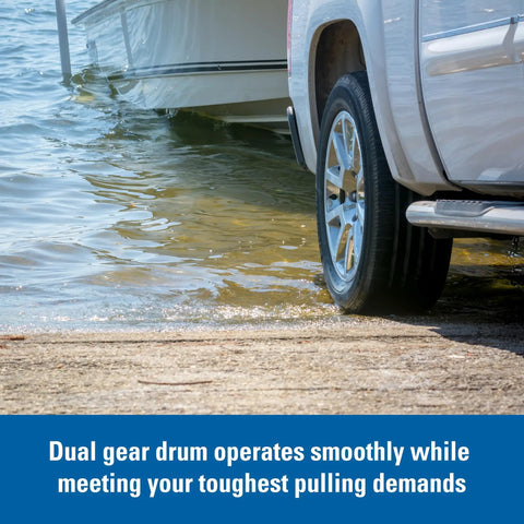 Boat Trailer Winch 1800 Lb Capacity With 20 Ft Winch Strap And Hook Single Speed Hand Crank Smooth Heavy Duty Loading
