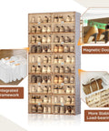 Portable Shoe Rack Organizer For Closet And Entryway, The Go To 10 Tier Sneaker Storage Cabinet With Magnetic Clear Door, Large Plastic Bins With Lids, Holds Up To 40 Pairs, Three Minute Setup, Fully Configurable Design showing integrated framework and load-bearing feature.