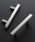 30 Pack Brushed Nickel Square Cabinet Pulls 5 Inch Overall Length With 3 Inch Center Mount Half Inch Width 35mm Projection