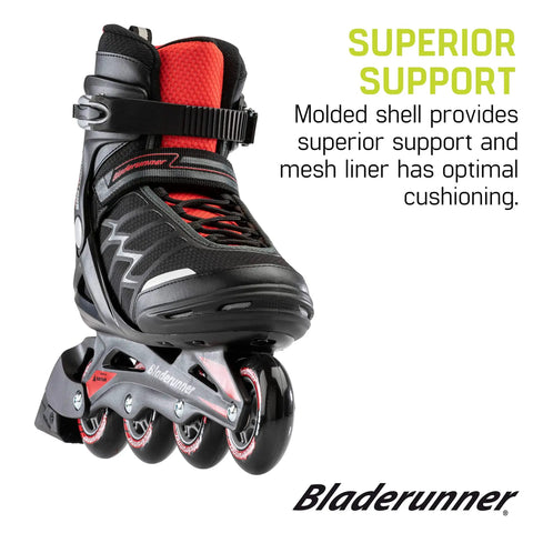 Advantage Pro XT Mens Fitness Inline Skates For Beginner Friendly Great Value Comfort Liner Supportive Shell Composite Frame