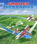 Totally Beginner Friendly RC Plane With 6 Axis Gyro Stabilizer For Smooth Flight ready to fly in a park with smaller turn radius