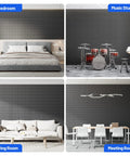 Game Changing High Density Self Adhesive Acoustic Panels And Sound Proof Foam Wall Tiles in bedroom, music studio, living room, meeting room.