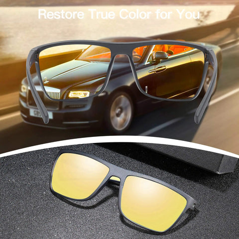 Straight Up Best Night Vision Glasses For Men Featuring Bold Anti Glare Yellow Lenses And Super Light TR90 Frame Delivers Total Game Changer Visibility On Dark Roads Blocks Harsh Headlights For Lazy Weekend Cruises
