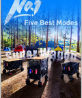 Heavy Duty Folding Wagon With 54 Inch Tabletop And 680lb Mega Capacity 5 Set Collapsible Carts All Terrain Wheels With Brakes in forest