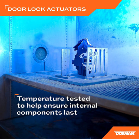 Dual Door Lock Actuator Motors Value Pack With Left And Right Motors, temperature-tested component in testing chamber