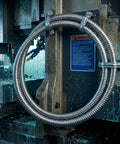 Heavy Duty Flexible Stainless Steel Electrical Wiring Conduit With Dang Smooth Burr Free Bore on industrial machinery, ensuring cable protection.