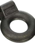 Black Powder Coated Cast Tow Eye 3 Inch ID 7 Ton Towing Eye With Pintle Hook Lunette Ring For Adjustable Channel Bracket Heavy Duty Tow Point Up To 14,000 Lbs MGTW