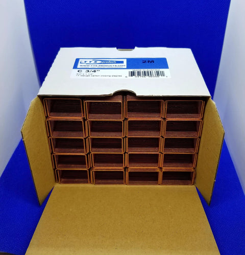 Heavy Duty Steel C Staples Clamping Corrugated Boxes No Sweat Sealing Two Thousand Count Warehouse Shipping Gear Bulletproof Packing Fasteners Lock It Down Guaranteed