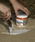 Applying Premixed Concrete Repair Patch For Cracks And Breaks, 1 Quart Gray Cement Crack Filler That Won't Shrink Or Crack