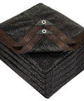 Shade Cloth 70 Percent, 20x20 Ft Heavy Duty Durable Mesh Tarp With Grommets stacked with visible taped edge