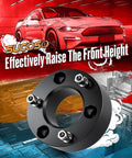 3 Inch Front Leveling Lift Kit For 2004 Through 2026 Ford F150 Strut Mount Spacer with black aluminum design.
