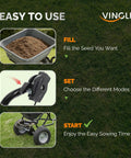 Steps for using 110 Lb Tow Behind Fertilizer Broadcast Spreader with 10 Adjustable Drop Rate and 11.4 Inch Tire for lawn care.