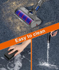 Heavy Duty Oil Spill Mat For Garage Floor 8.5 By 6.6 Ft Thick 6.5mm Absorbs Oil Quick Under Car With Waterproof Rubber Backing shown cleaning with vacuum, sponge, and hose