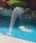 Waterfall Fountain For Spa And In Ground Pools With 1.5 Inch Threaded Return Fittings Adjustable Spray Height And Direction