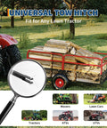 Heavy Duty ATV UTV Trailer Dump Cart Tow Behind With 1600 Lbs Capacity And 22 Cubic Feet Yard Garden Trailer Removable Sides
