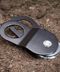 Snatch Block 15,000 Lb Capacity For Heavy Duty Winch Pulls, Doubles Your Pull Power, black powder-coated on ground