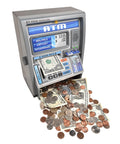 Talking ATM Piggy Bank For Kids With Digital Screen And Real Money Calculator, Interactive Safe Box, Coins and Bills Out