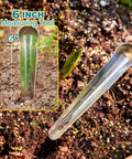 Seed Dibber Tool With Measuring Scale And Stainless Steel Tip Wooden Handle For Precise Seed Planting Transplants