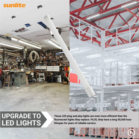 LED Plug-And-Play Recessed Twin Light Tube 2G11 4-Pin Base, 17W Replacement in industrial and warehouse settings