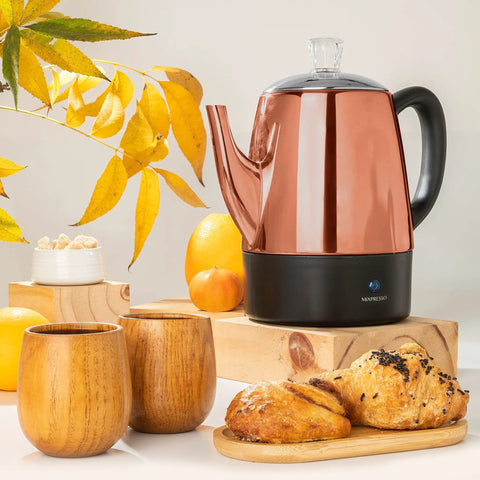 4 Cup Electric Percolator Coffee Pot – Brews Fast ✓