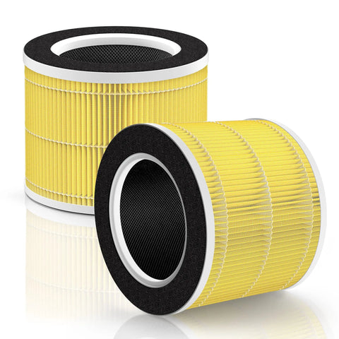 Pet Allergy Focused RP-AP088-F1 Replacement Filter For Air Purifier With True HEPA H13, Activated Carbon For Ammonia Removal, 2 Pack