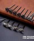 15 Piece Stainless Steel Wire Brush Kit for Dremel and Rotary Tools with pen, cup, and wheel shapes on 1/8 inch mandrel
