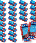 24 Pieces 5V Relay Module One Channel With Optocoupler And Opto Isolation For High And Low Level Triggers Easy Plug And Play Relay Board