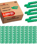 Plastic Peel Away Stackable Shims For Leveling 2000 Piece Set, 3 3/16 Inch Length, 1/32 Inch Thick, U Shape Tile Spacers Shown