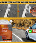 9 Pack Concrete Crack Filler Sealant Kit Pro Grade Heavy Duty Weatherproof Caulking Glue used on outdoor parking lot crack