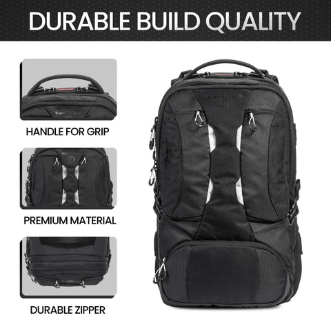 Anvil 27 Camera Backpack For Photographers With Laptop Compartment And Tripod Holder, Fits DSLR And Mirrorless Gear, Black
