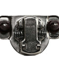 Beefy One And One Quarter Inch Overlay Soft Close Cabinet Hinge With 105 Degree Opening Angle, bottom view showing press-in cam