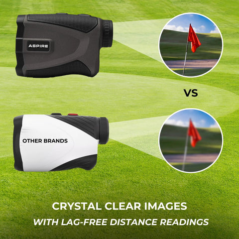 Golf Rangefinder With Slope On Off 6X Magnification 1000 Yard Pin Seek Waterproof vs other brand clarity comparison