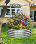 60 Inch Round Fire Pit Ring Built From Heavy Duty Galvanized Steel For Outdoor Bonfires And Backyard Gatherings as raised garden bed