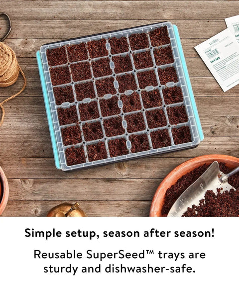 36 Cell Reusable Seed Starter Tray For Easy Indoor Seed Starting Of Vegetables Flowers And Herbs With No Fuss Pop Out Cells