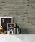 Peel And Stick Waterproof Floor Tiles In Blue Reclaimed Wood Look Vinyl Plank Flooring 6 By 36 Inch in rustic interior