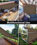 90 Percent Sun Shade Cloth For Patio And Backyard 10x10 Ft Pergola Shade Cover With Grommets installed over patio and garden areas